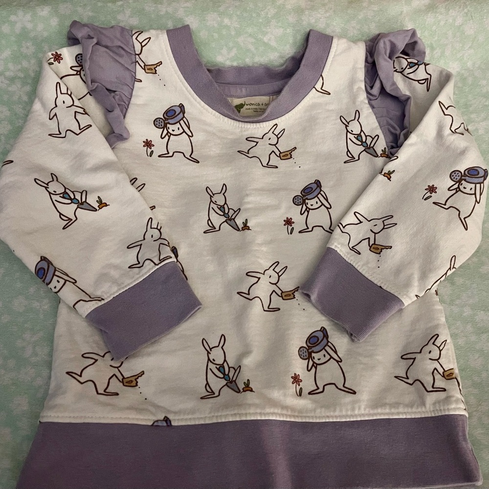 Monica + Andy toddler girl sweatshirt